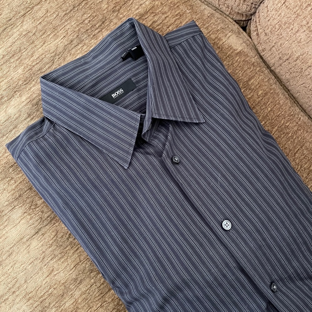Hugo Boss Mens Dress Shirt Sz 17